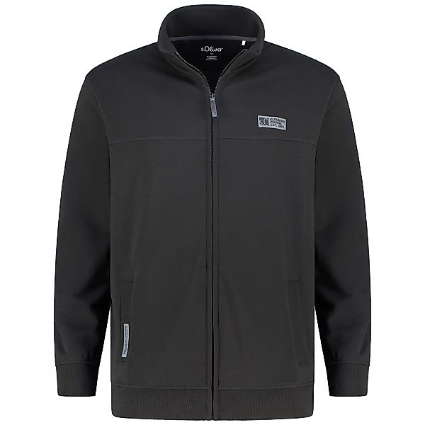 s.Oliver Sweatjacke aus Baumwollmischung Farbe schwarz Größe: 5XL günstig online kaufen