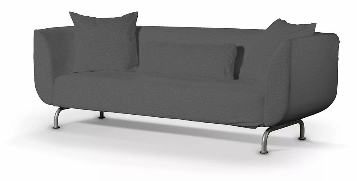 Bezug für Strömstad 3-Sitzer Sofa, dunkelgrau, Bezug für Sofa Stromstad 3-s günstig online kaufen