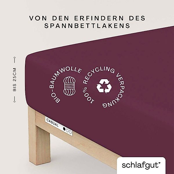 Schlafgut Spannbettlaken CASUAL u.a. in Gr. günstig online kaufen