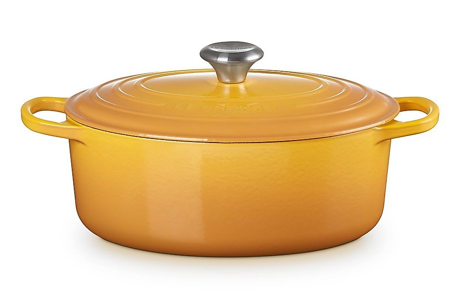 Le Creuset Bräter Signature Oval Gusseisen Nectar Gelb 29 cm günstig online kaufen