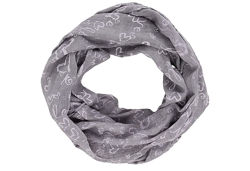 MIRROSI Loop Damen Schal mit Love Herz Muster Weich aus 100% Baumwolle, (ca günstig online kaufen