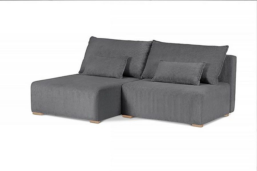 Beautysofa Polsterecke mit Schlaffunktion FLUFFY, 210 cm Polsterecke, mit B günstig online kaufen