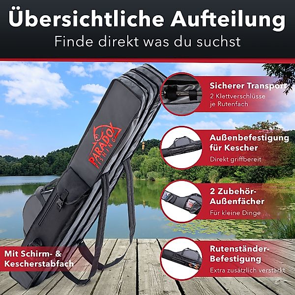 Paradox Fishing Angelrutentasche (2/3/4 Fächer 120/130/150/160/190 günstig online kaufen