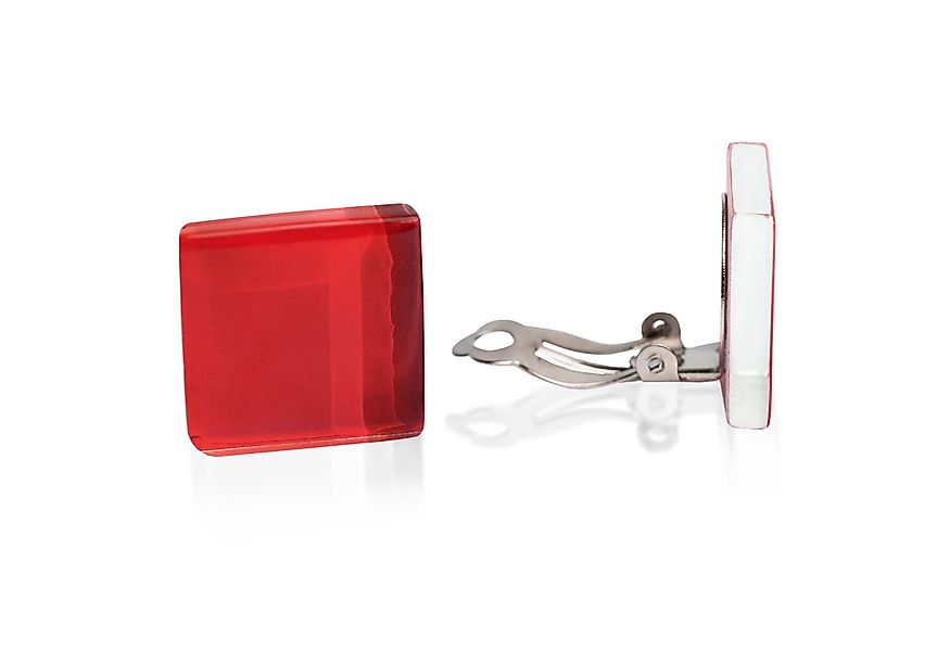 ALEXASCHA Paar Ohrclips Statement Clip Ohrringe ohne Ohrlöcher • Glas Clips günstig online kaufen