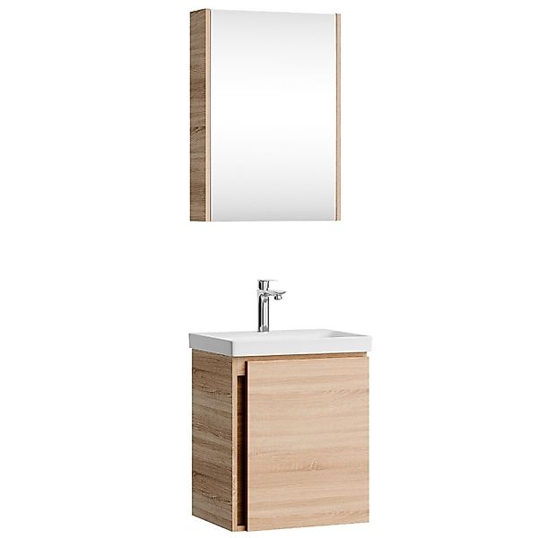Planetmöbel Badmöbel-Set Badmöbel-Set mit Spiegelschrank 50cm, günstig online kaufen