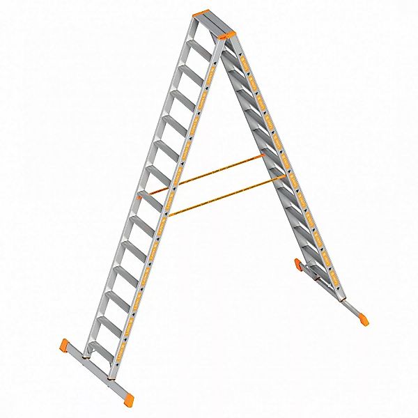 Layher Topic 1043 Stufenstehleiter 2x14 Stufen günstig online kaufen