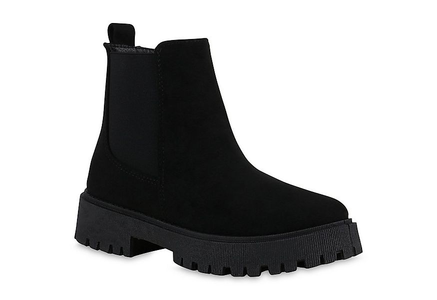 VAN HILL 840729 Stiefelette Damen Klassische Stiefeletten Plateau Vorne Boo günstig online kaufen