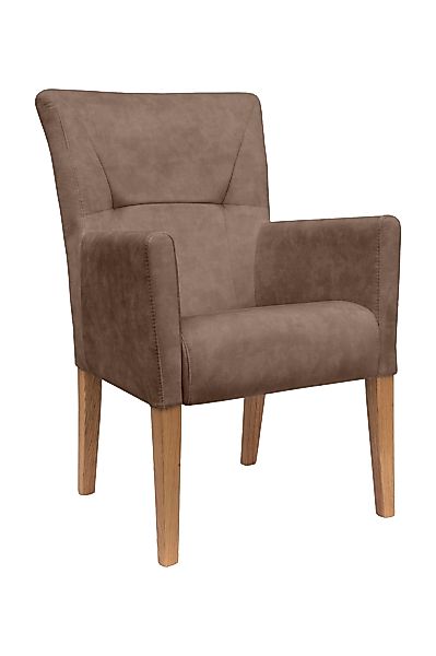 Home affaire Armlehnstuhl "King" () Esszimmerstuhl mit Knopfheftung günstig online kaufen