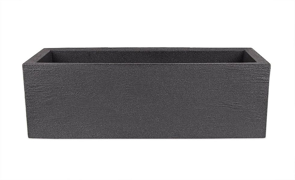 BigDean Pflanzkübel Granitstein-Optik 80x30 cm anthrazit frostsicher Blumen günstig online kaufen