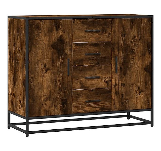 vidaXL Sideboard Sideboard Räuchereiche 92x35x76 cm Holzwerkstoff (1 St) günstig online kaufen