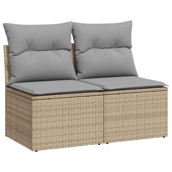 vidaXL Gartenlounge-Set 2-tlg. Garten-Sofagarnitur mit Kissen günstig online kaufen