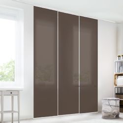 Bilderdepot24 Schiebegardine modern Flächenvorhang blickdicht Cacao günstig online kaufen