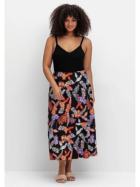 Sheego Sommerkleid Große Größen mit Blumenprint, in Midilänge günstig online kaufen