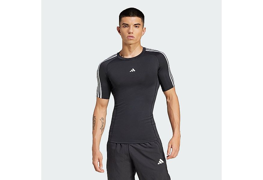 adidas Performance Trainingsshirt TECHFIT COMPRESSION TRAINING 3-STREIFEN T günstig online kaufen