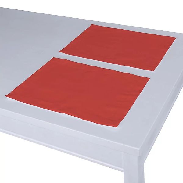 Tischset 2 Stck., rot, 30 x 40 cm, Loneta (133-43) günstig online kaufen