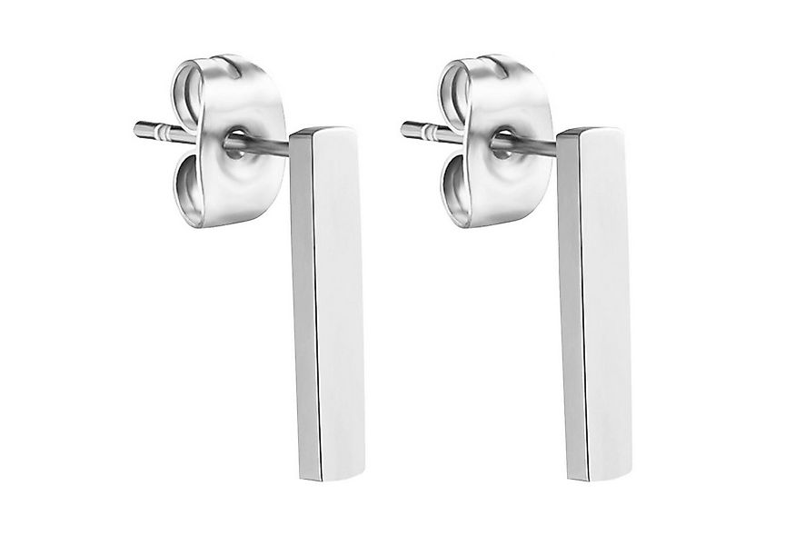 LÖB Paar Ohrstecker 18K Weißgold vergoldet Edelstahl Ohrringe Ohrstecker St günstig online kaufen