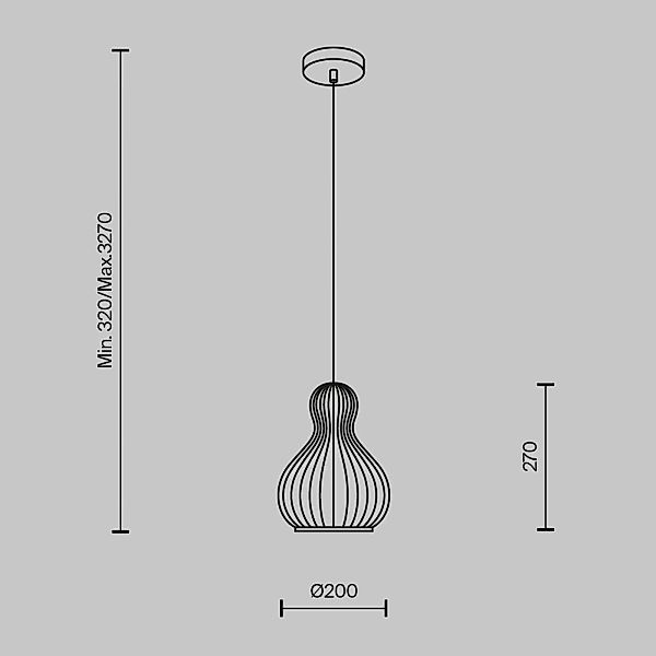 Maytoni Hängeleuchte Roots, Ø 20 cm, Höhe 27 cm, beige, Holz günstig online kaufen