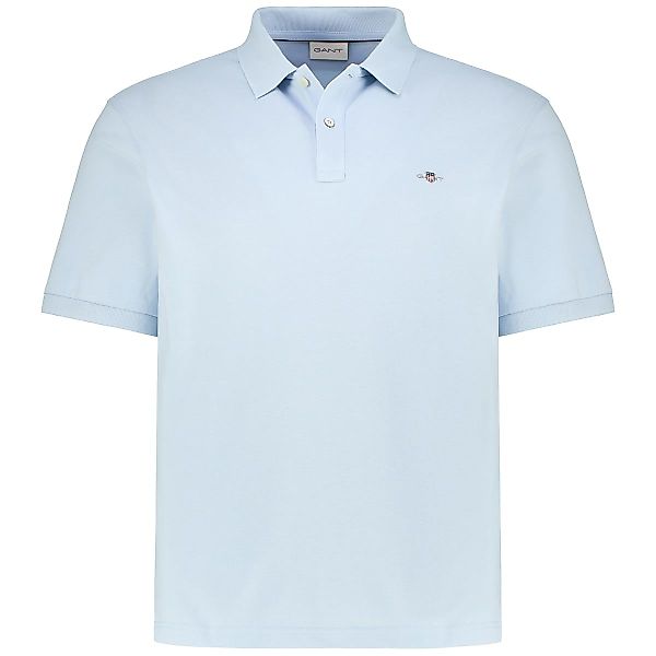 Gant Poloshirt aus Baumwoll-Piqué Farbe lichtblau Größe: 4XL günstig online kaufen