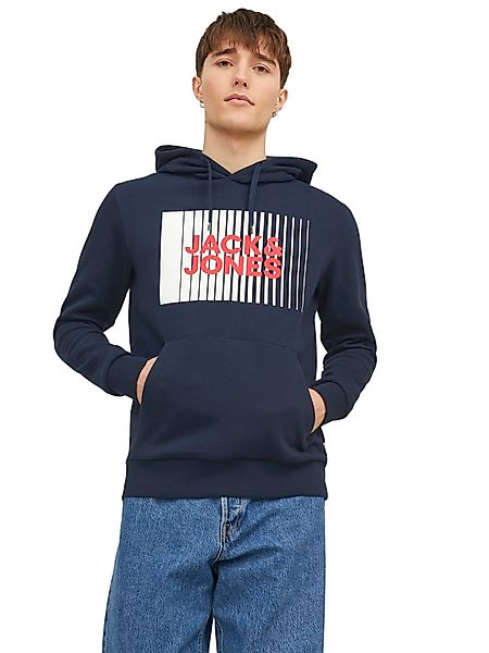 Jack & Jones Herren Hoodie Kapuzenpullover JJECORP LOGO - Regular Fit günstig online kaufen