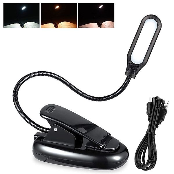 MUPOO LED Klemmleuchte Tragbare LED Leselampe günstig online kaufen