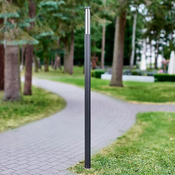 Lucande LED-Außenleuchte Sidny, 220 cm, anthrazit, IP54 günstig online kaufen