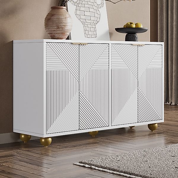 Merax Sideboard mit gravierten Türen & günstig online kaufen
