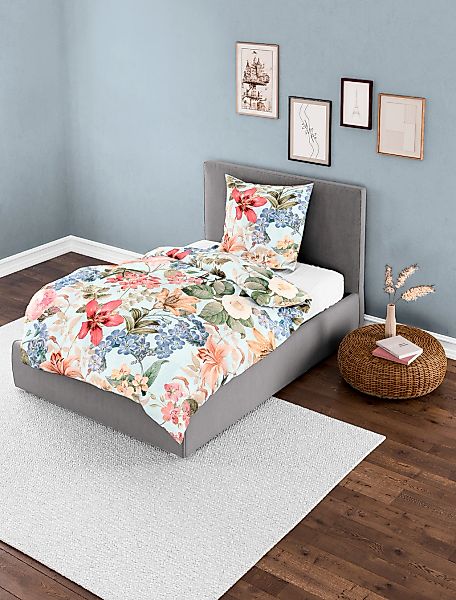BIERBAUM Bettwäsche »5313«, Mako-Satin, 100 % Baumwolle, pflegeleicht, hoch günstig online kaufen