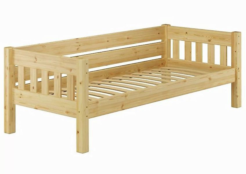 ERST-HOLZ Bett Stabiles Futonbett Kieferbett 90x200 Massivholz, Kieferfarbl günstig online kaufen