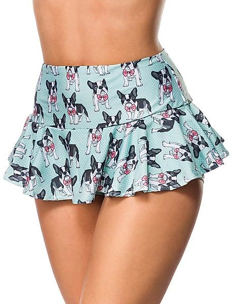 Vintage Bikini-Röckchen Blau/Weiß/Schwarz günstig online kaufen