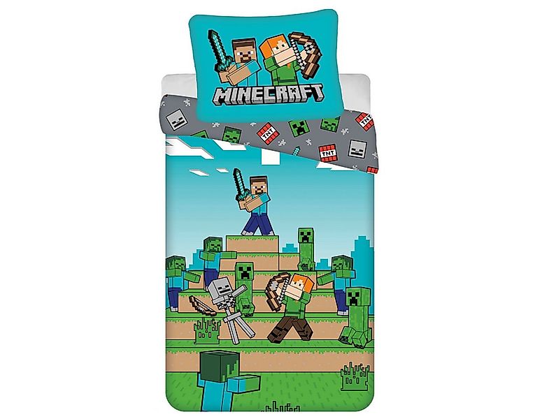 Minecraft Bettwäsche Minecraft We got this Creeper Wende Bettwäsche Kissen günstig online kaufen