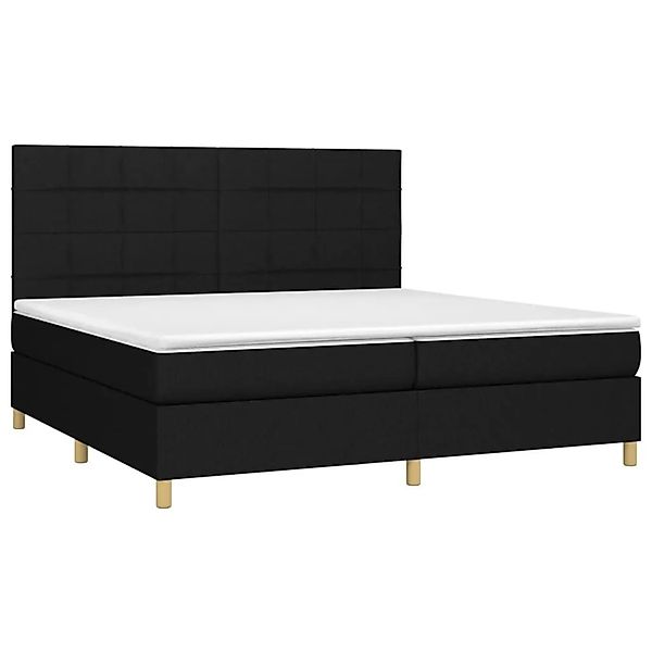 vidaXL Boxspringbett mit Matratze Schwarz 200x200 cm Stoff 3142363 günstig online kaufen