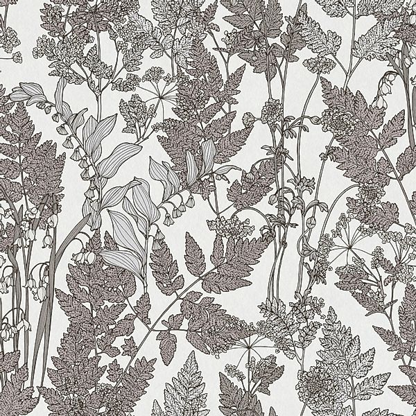 Bricoflor Blumen Tapete Skandinavisch Wohnzimmer und Schlafzimmer Tapete mi günstig online kaufen