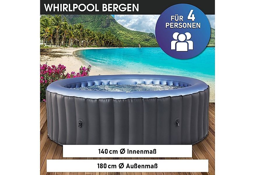 BRAST Whirlpool aufblasbar MSpa Bergen für 4-8 Personen, viele Größen Ø180- günstig online kaufen