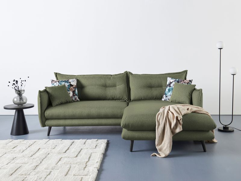 INOSIGN Ecksofa "Lazio modernes Design, bequem, schmale Armlehnen, OTTOs Ch günstig online kaufen