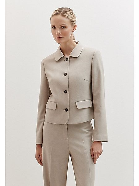 MORE&MORE Kurzblazer leicht taillierter, melierter Kurzblazer günstig online kaufen