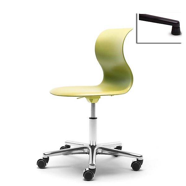 Kinderstuhl Pro 5 kiwigrün Aluminium polliert (+40€) Kunststoffgleiter Nein günstig online kaufen