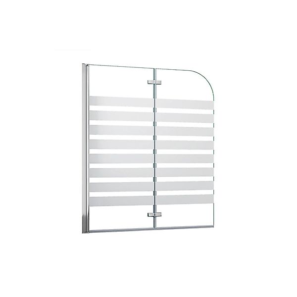 Duschparadies 120 x 140cm Badewannenaufsatz 2tlg Faltwand 6mm Nano Glas Dus günstig online kaufen