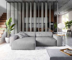 DELIFE Ecksofa Sirpio, XL Mikrofaser Grau günstig online kaufen