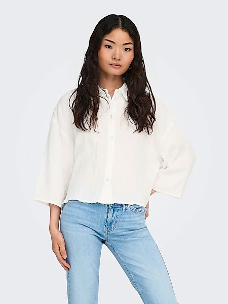 JDY Hemdbluse "JDYTHEIS LIFE 3/4 CROP SHIRT WVN NOOS" Baumwolle, regular fi günstig online kaufen