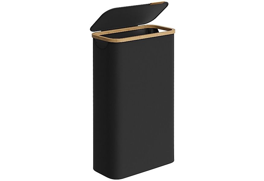 SONGMICS Wäschekorb, mit Deckel, 65 L, herausnehmbarer Wäschesack, Griffe a günstig online kaufen