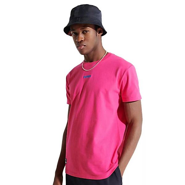 Superdry Corporate Logo Brights Kurzarm T-shirt L Hot Pink günstig online kaufen