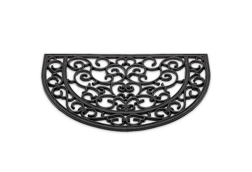 matches21 HOME & HOBBY Fußmatte Hartgummi Fußmatte Ornamente halbrund 40x60 günstig online kaufen