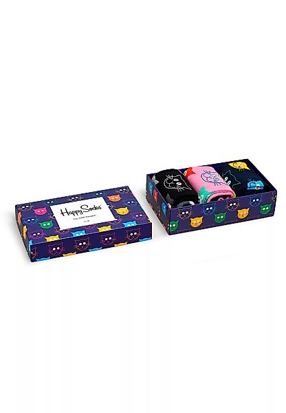 Happy Socks Geschenkbox MIXED CAT SOCKS XMJA08-0100 Mehrfarbig günstig online kaufen