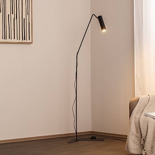 Stehlampe Eye Super mit beweglichem Kopf, schwarz günstig online kaufen