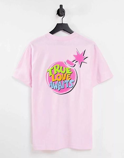The Hundreds – T-Shirt in Rosa mit „True Love Awaits“-Print günstig online kaufen