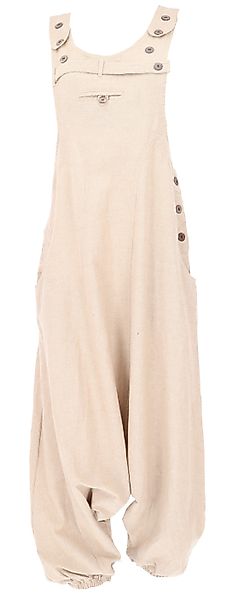 Guru-Shop Relaxhose Bequeme Boho Latzhose, natürlicher günstig online kaufen