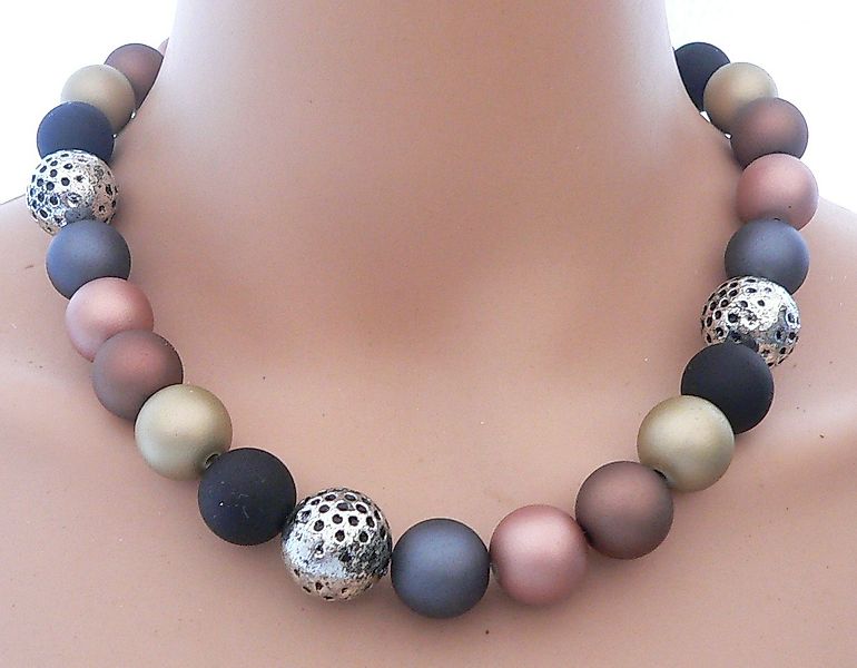 traumschmuck Collier 247y Halskette Perlenmix kupfer günstig online kaufen