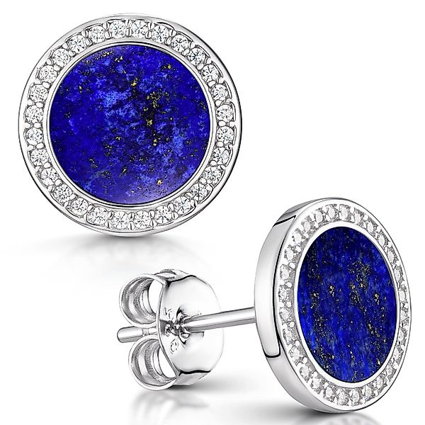 Materia Paar Ohrstecker Damen Lapislazuli blau günstig online kaufen