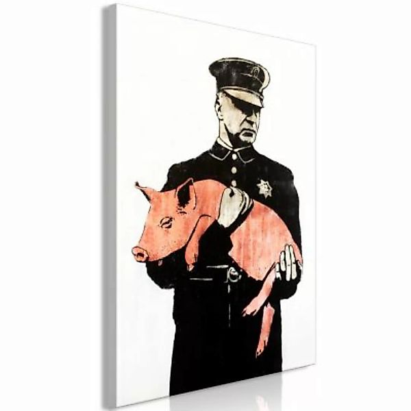 artgeist Wandbild Police Pig (1 Part) Vertical mehrfarbig Gr. 40 x 60 günstig online kaufen