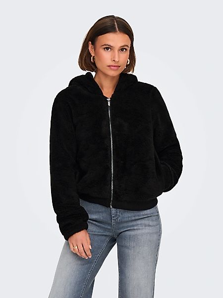 ONLY Kapuzenplüschjacke "ONLNEWANNA CONTACT SHERPA JKT OTW NOOS" mit Kapuze günstig online kaufen